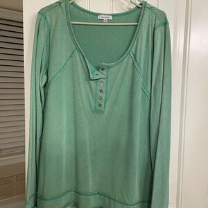 White Birch Mint Green Tee